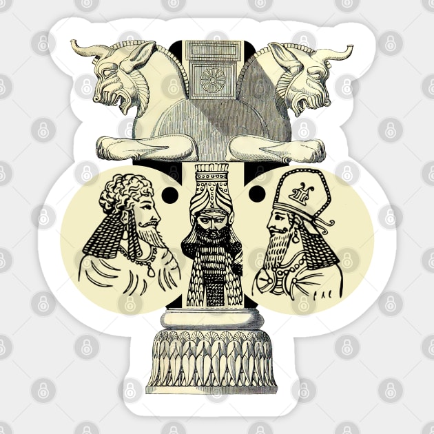 Mesopotamia Assyrians and Sumerians art architecture Sticker by Marccelus